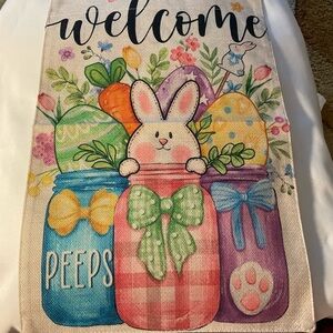 Colorful Easter Welcome Garden Flag